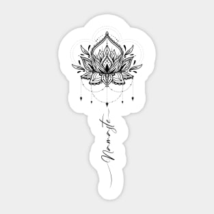 Namaste lotus flower yoga Sticker